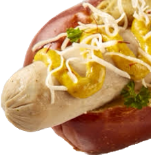 Հոթ դոգ Բավարական-պանրով